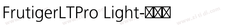 FrutigerLTPro Light字体转换